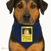 Doge HODL Card Crypto Currency Funny USA-Made Doggie Bandana thumb 1