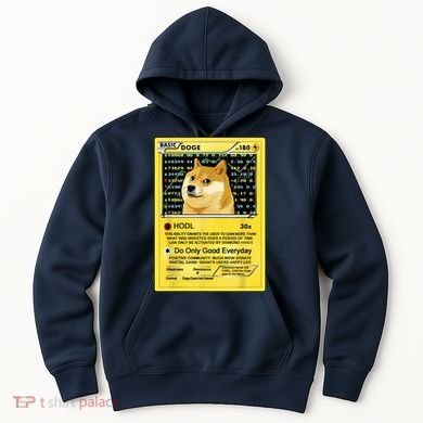 Doge HODL Card Crypto Currency Funny Hoodie
