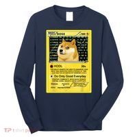 Doge HODL Card Crypto Currency Funny Long Sleeve Shirt thumb 0