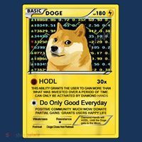 Doge HODL Card Crypto Currency Funny Apron thumb 3