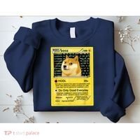 Doge HODL Card Crypto Currency Funny Sweatshirt thumb 2