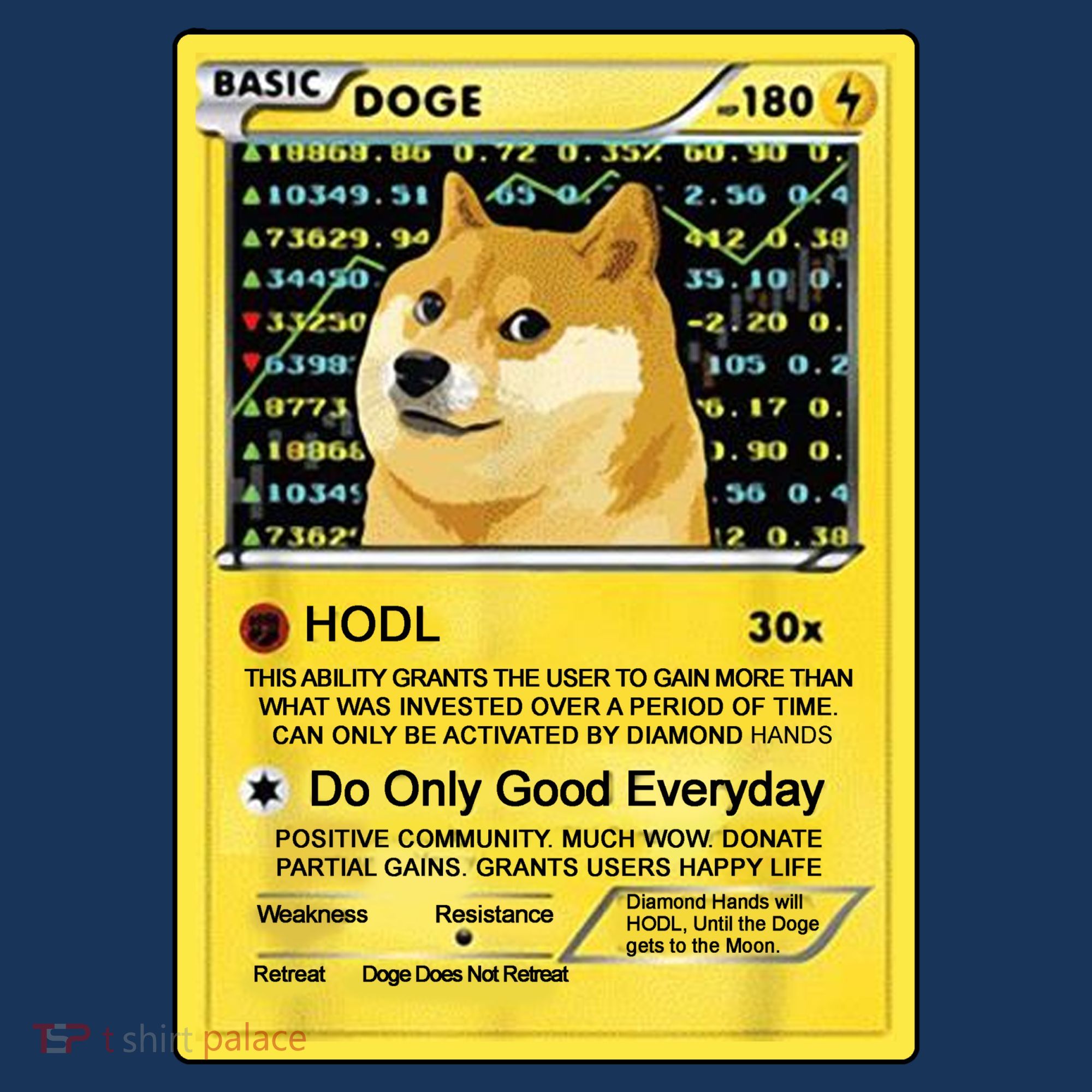 Doge HODL Card Crypto Currency Funny Sweatshirt