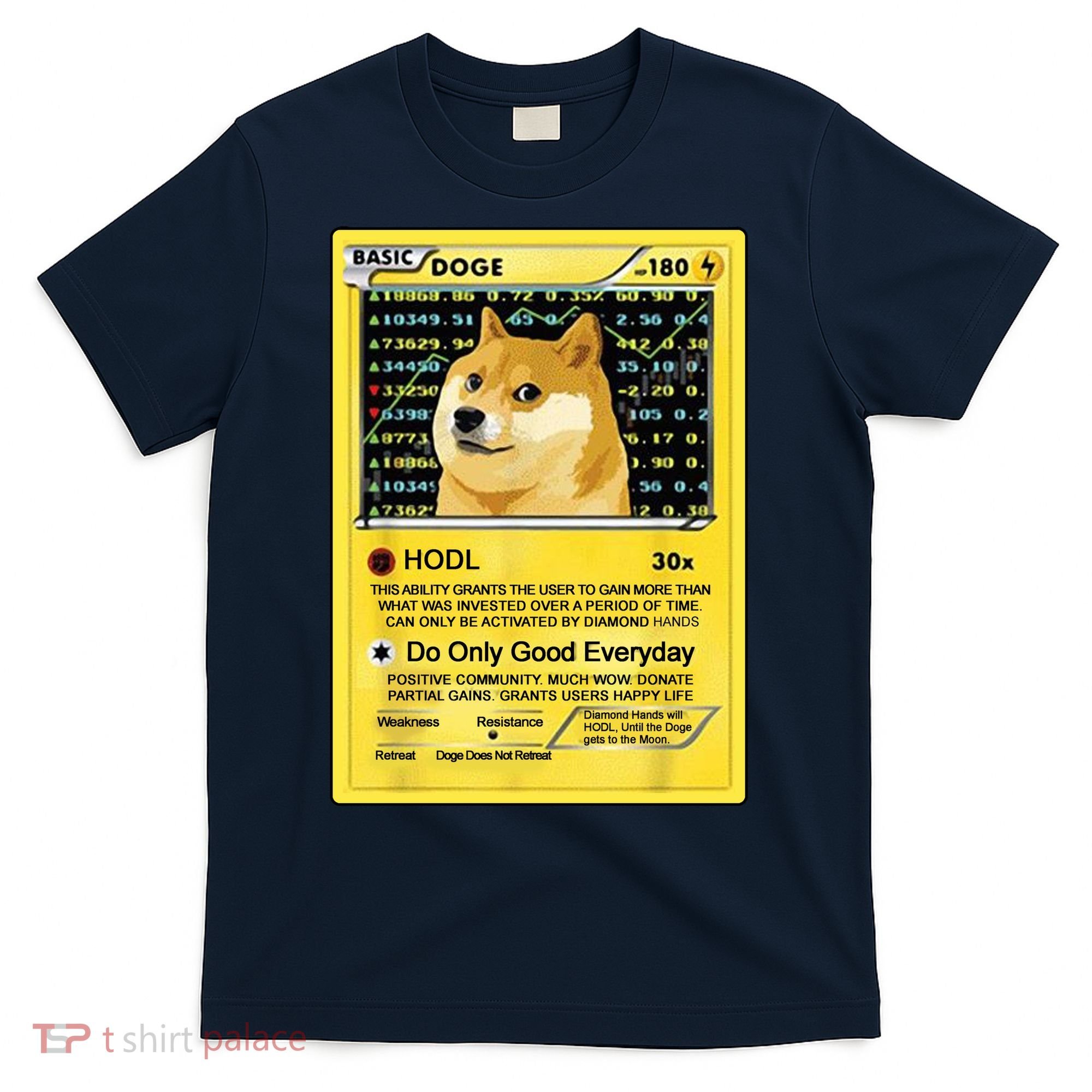Doge HODL Card Crypto Currency Funny T-Shirt