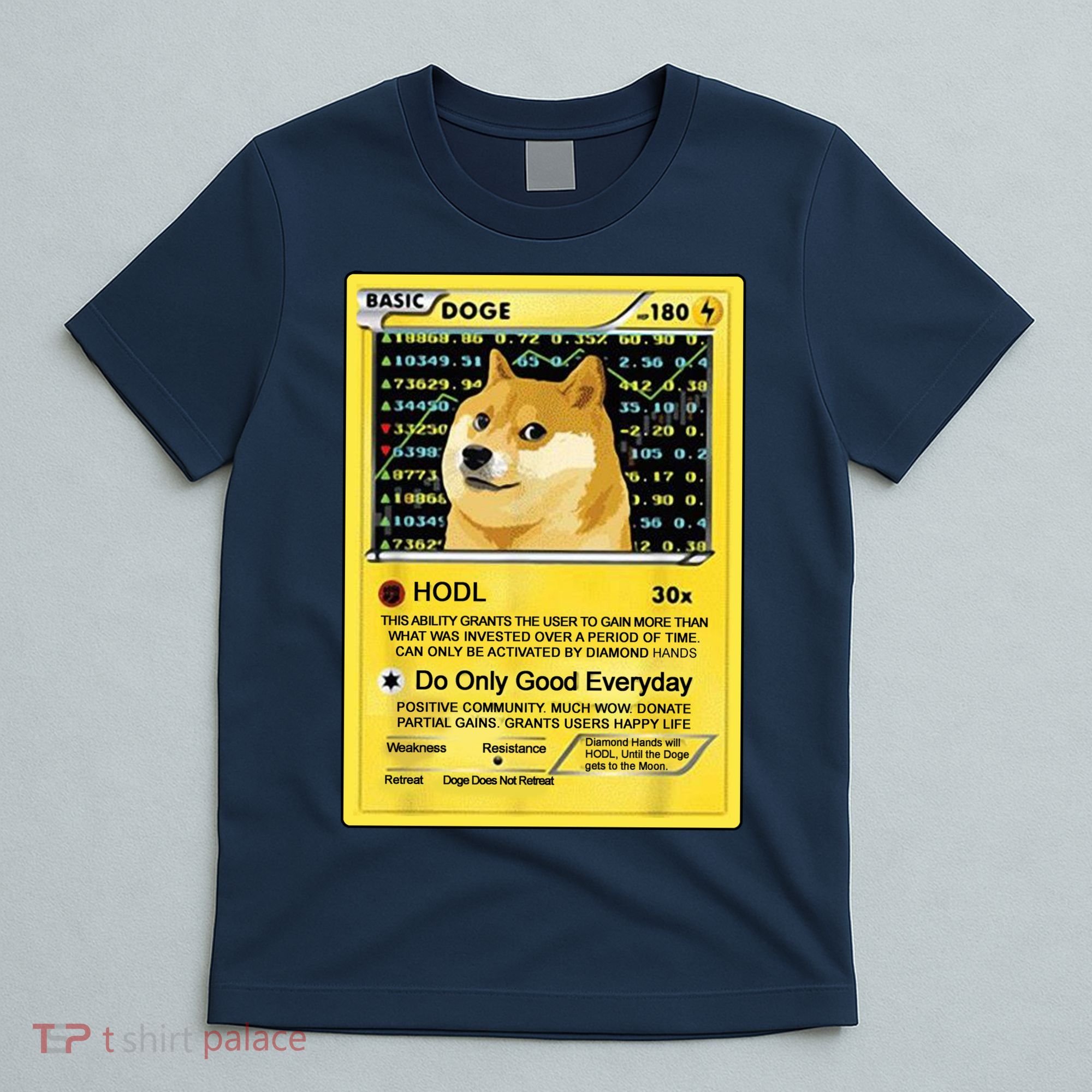 Doge HODL Card Crypto Currency Funny T-Shirt