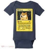 Doge HODL Card Crypto Currency Funny Baby Bodysuit thumb 0