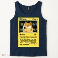 Doge HODL Card Crypto Currency Funny Tank Top thumb 2