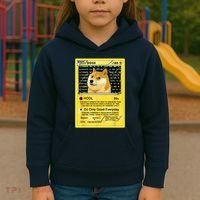Doge HODL Card Crypto Currency Funny Kids Hoodie thumb 3