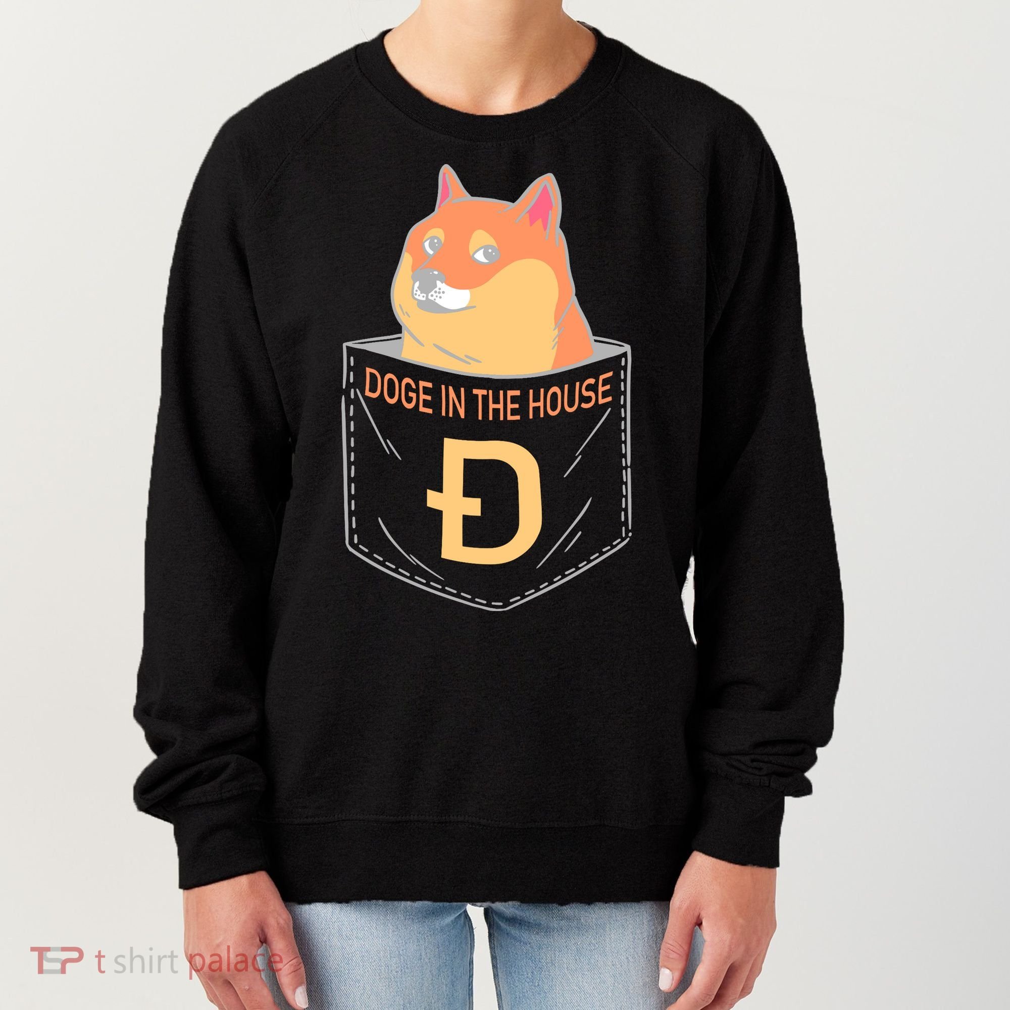 Doge In The House Pocket Women's Sweatshirt