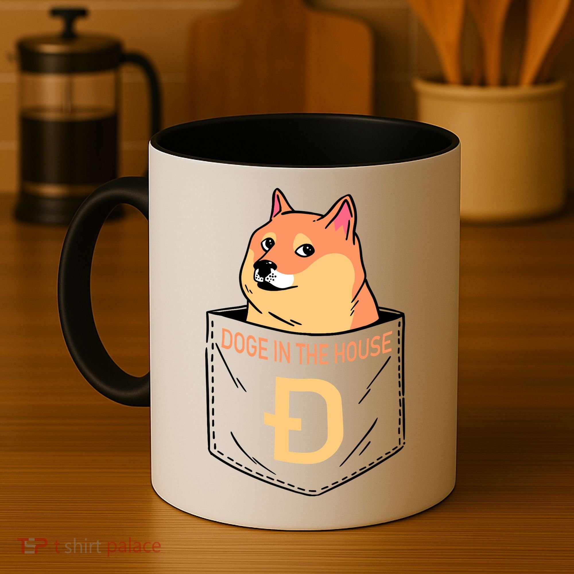 Doge In The House Pocket Coffee Mug