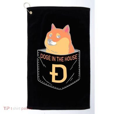 Doge In The House Pocket Golf Towel