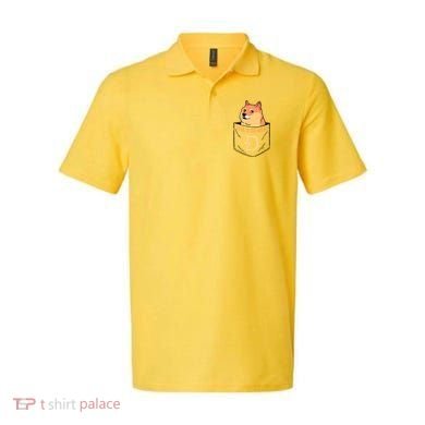 Doge In The House Pocket Polo