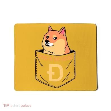 Doge In The House Pocket Mousepad