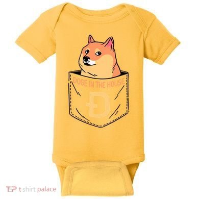 Doge In The House Pocket Baby Bodysuit