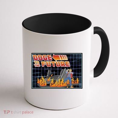 Doge To The Future Coffee Mug back