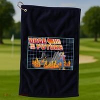 Doge To The Future Golf Towel thumb 1