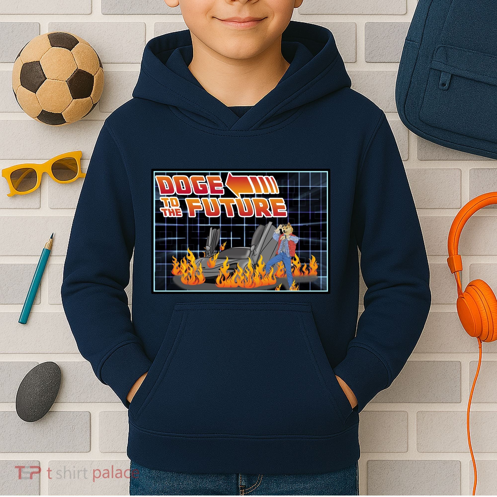 Doge To The Future Kids Hoodie