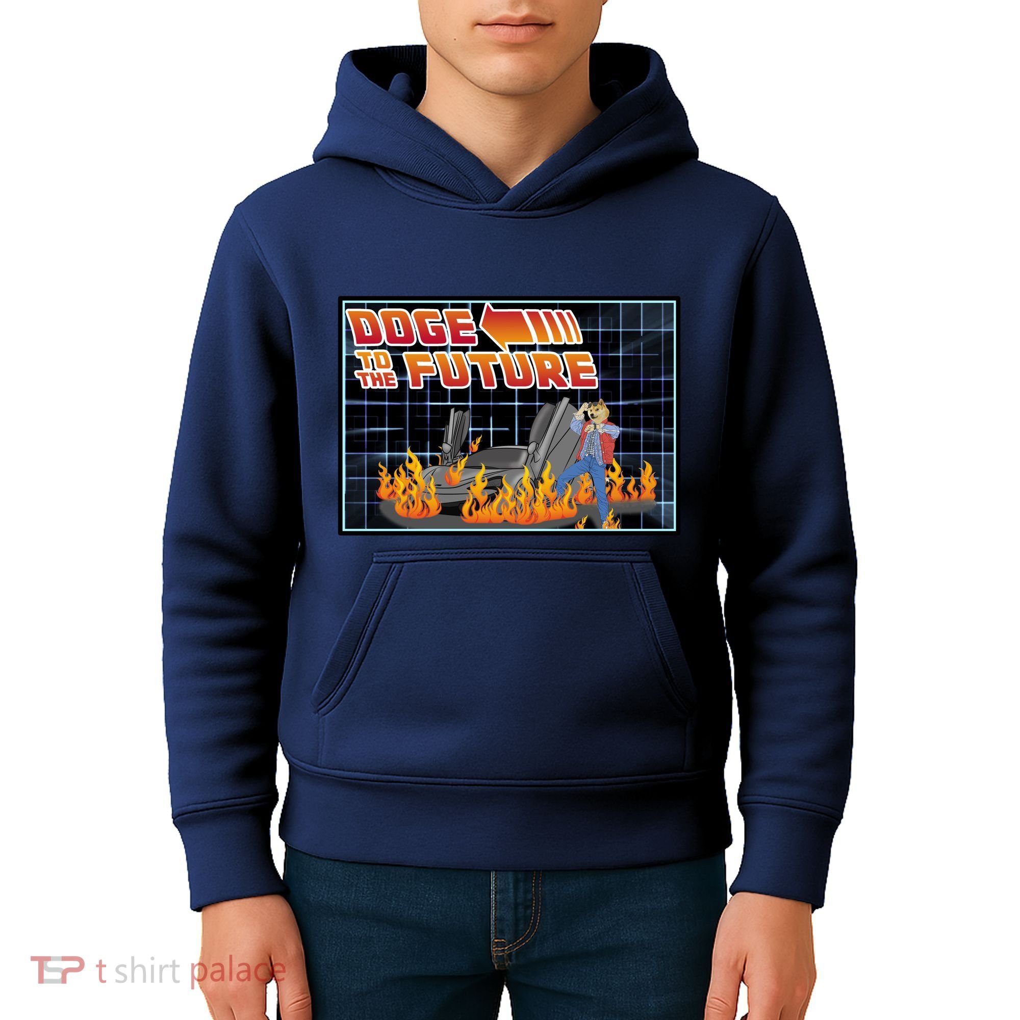 Doge To The Future Kids Hoodie