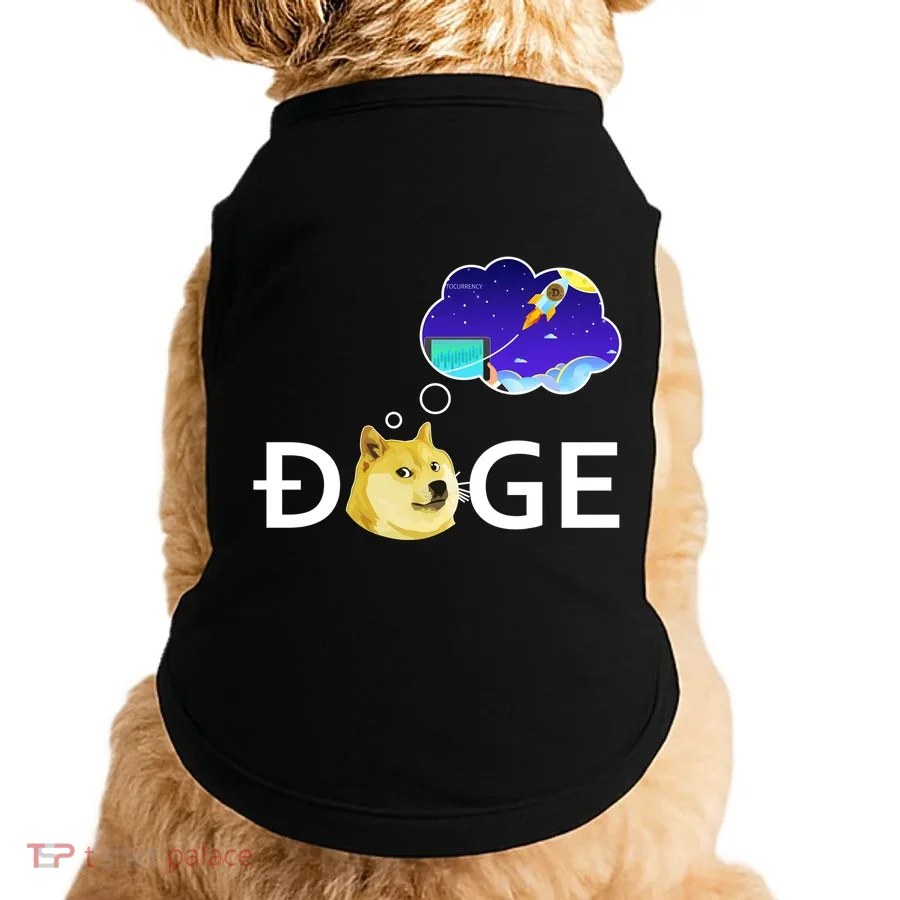 Doge To The Moon Crypto Currency Dogecoin Doggie Tank