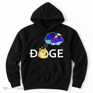 Doge To The Moon Crypto Currency Dogecoin Hoodie