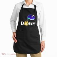 Doge To The Moon Crypto Currency Dogecoin Apron thumb 2