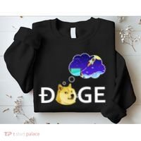 Doge To The Moon Crypto Currency Dogecoin Sweatshirt thumb 2