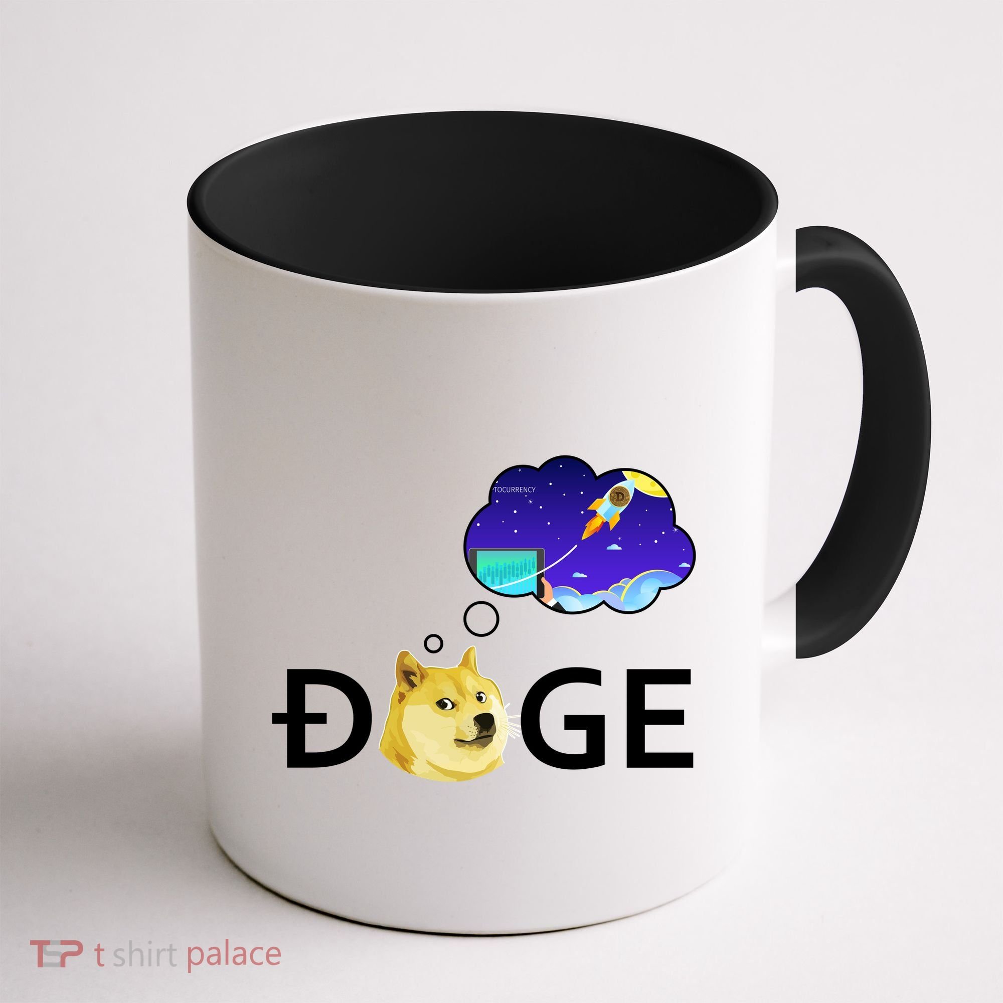Doge To The Moon Crypto Currency Dogecoin Coffee Mug