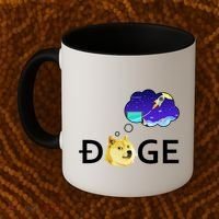 Doge To The Moon Crypto Currency Dogecoin Coffee Mug thumb 2
