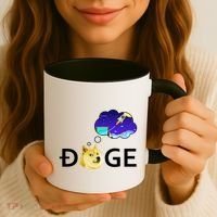 Doge To The Moon Crypto Currency Dogecoin Coffee Mug thumb 3
