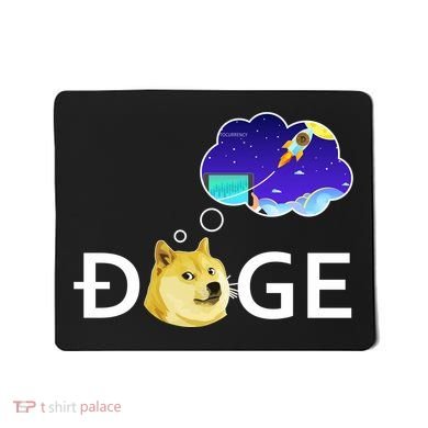 Doge To The Moon Crypto Currency Dogecoin Mousepad
