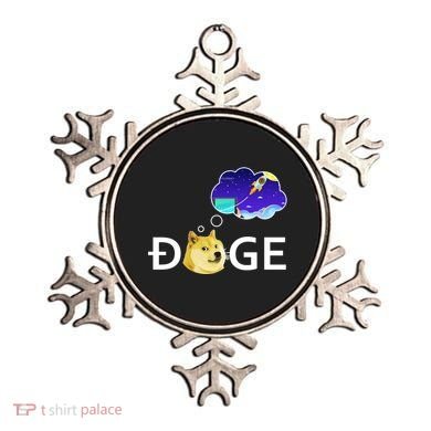 Doge To The Moon Crypto Currency Dogecoin Ornament