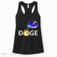 Doge To The Moon Crypto Currency Dogecoin Women's Tank Top thumb 0