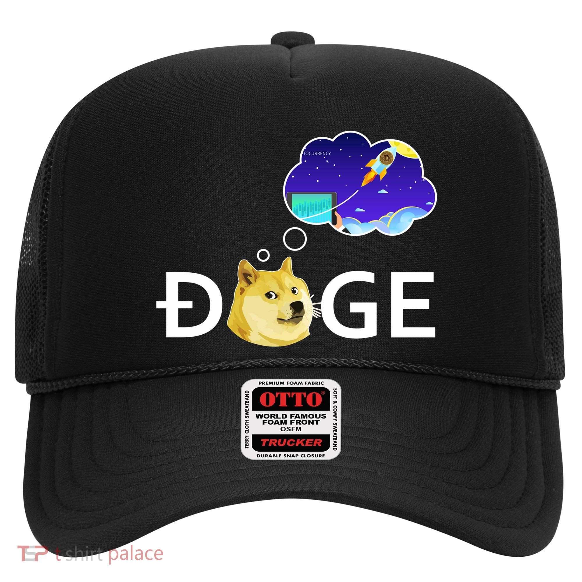 Doge To The Moon Crypto Currency Dogecoin Hat