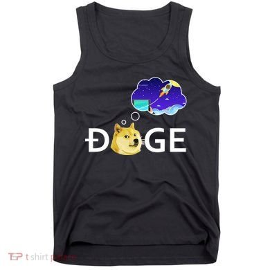 Doge To The Moon Crypto Currency Dogecoin Tank Top