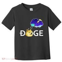 Doge To The Moon Crypto Currency Dogecoin Toddler T-Shirt thumb 0