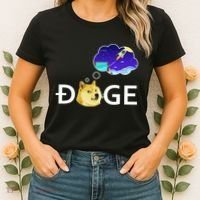Doge To The Moon Crypto Currency Dogecoin Women's T-Shirt thumb 2