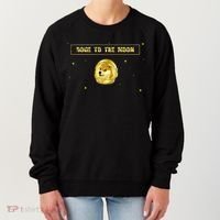 Doge To The Moon Dogecoin Crypto Currency Women's Sweatshirt thumb 0