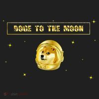 Doge To The Moon Dogecoin Crypto Currency Women's Sweatshirt thumb 2