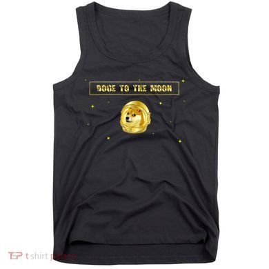 Doge To The Moon Dogecoin Crypto Currency Tank Top