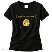 Doge To The Moon Dogecoin Crypto Currency Women's T-Shirt thumb 0