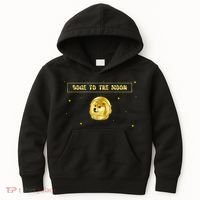 Doge To The Moon Dogecoin Crypto Currency Kids Hoodie thumb 0