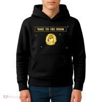 Doge To The Moon Dogecoin Crypto Currency Kids Hoodie thumb 4