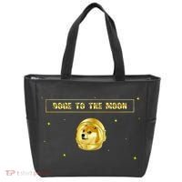 Doge To The Moon Dogecoin Crypto Currency Tote Bag thumb 0