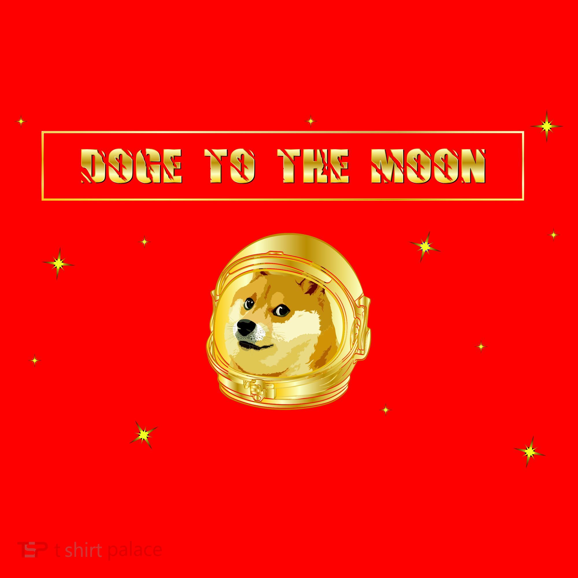 Doge To The Moon Dogecoin Crypto Currency Santa Hat