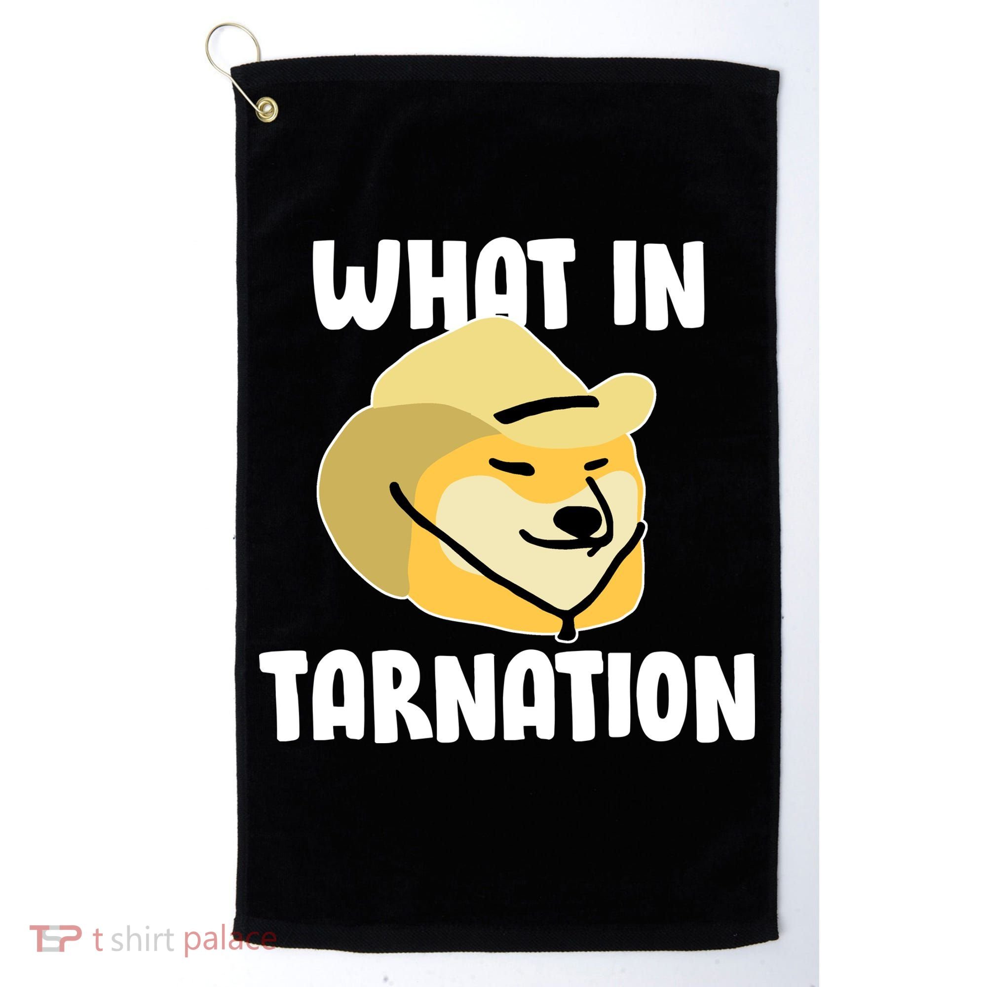 Doge What In Tarnation Golf Towel