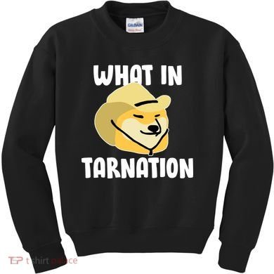Doge What In Tarnation Kids Sweatshirt