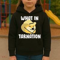 Doge What In Tarnation Kids Hoodie thumb 3