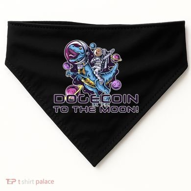 Dogecoin Crypto Currency Doge Dinosaur USA-Made Doggie Bandana