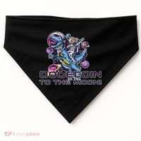 Dogecoin Crypto Currency Doge Dinosaur USA-Made Doggie Bandana thumb 0