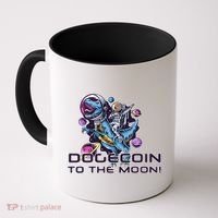 Dogecoin Crypto Currency Doge Dinosaur Coffee Mug thumb 0