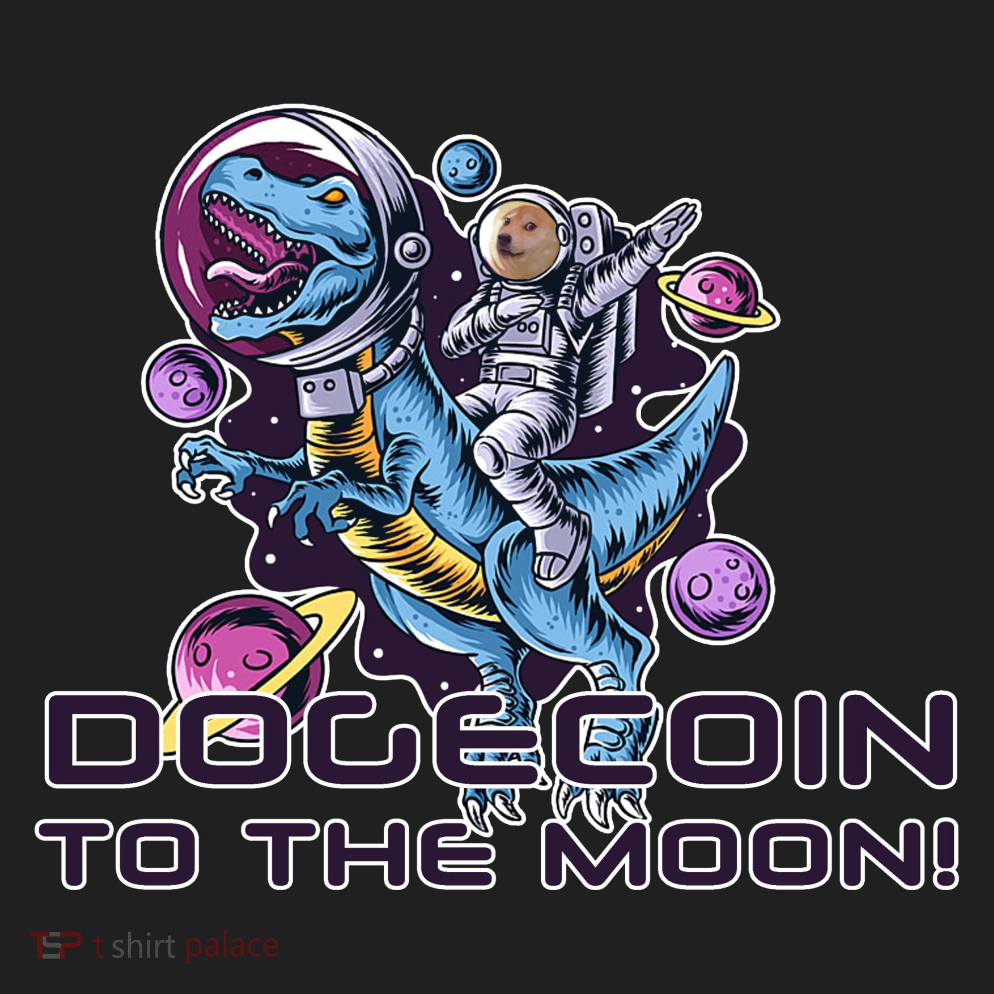 Dogecoin Crypto Currency Doge Dinosaur Beanie